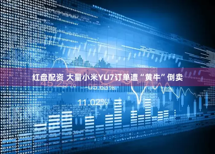红盘配资 大量小米YU7订单遭“黄牛”倒卖